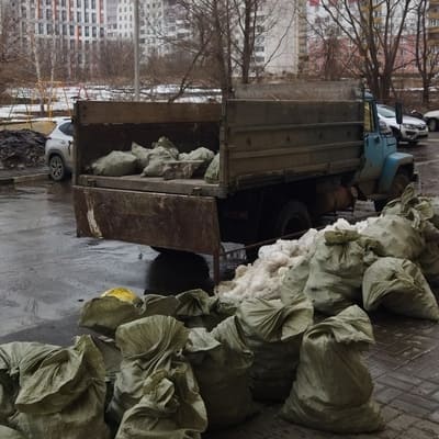 Вывоз строймусора в мешках в Ульяновске, Газон-самосвал